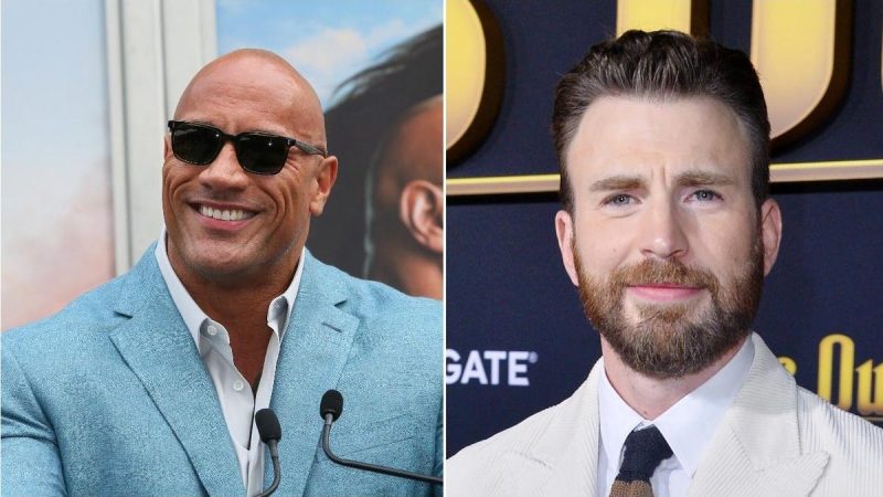 Ôi, ơn trời, Chris Evans và The Rock đang tắm

