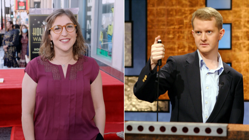   Mayim Bellack, Ken Jennings để tránh nguy hiểm!  máy chủ tạm thời

