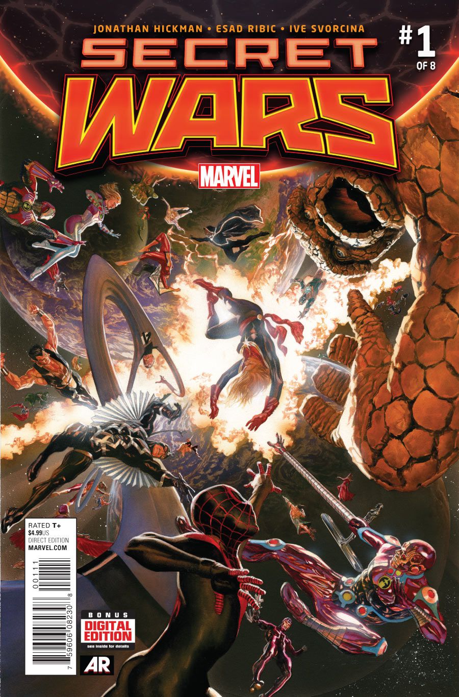 Secret Wars # 1, Marvel Comics (2015).
