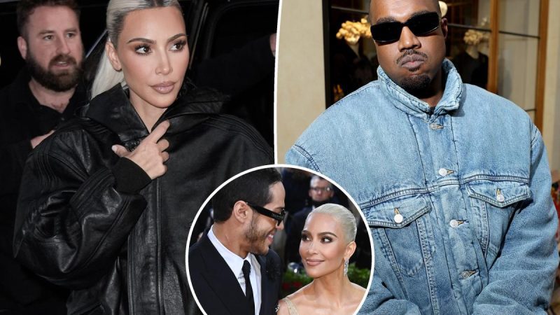 Kim Kardashian 'tức giận' trước trò hề của Kanye sau khi Pete Davidson chia tay

