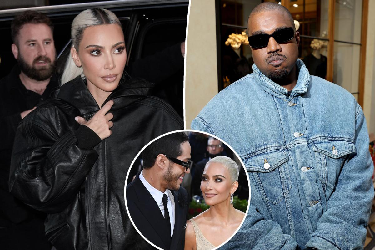 Kim Kardashian ‘tức giận’ trước trò hề của Kanye sau khi Pete Davidson chia tay