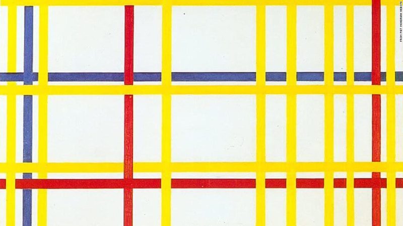 Piet Mondrian: 'Thành phố New York 1' đã bị treo ngược trong nhiều thập kỷ

