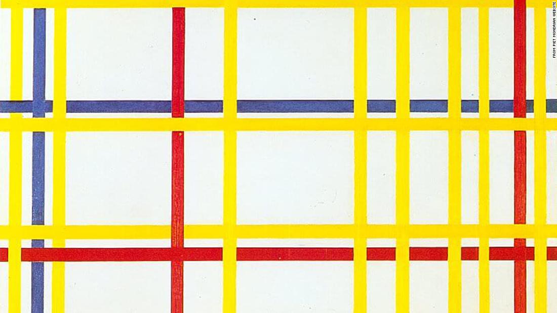 Piet Mondrian: ‘Thành phố New York 1’ đã bị treo ngược trong nhiều thập kỷ