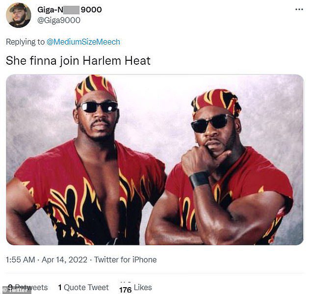 Harlem Heat: Một người hâm mộ nói đùa rằng Kim sẽ tham gia đội đấu vật WCW có tên là Harlem Heat